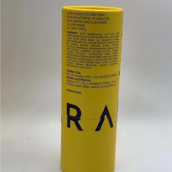 ASARAI Earth Tones Australian Red Clay Face Detox Mask 50 ml/1.69 oz - New! - Picture 2 of 2